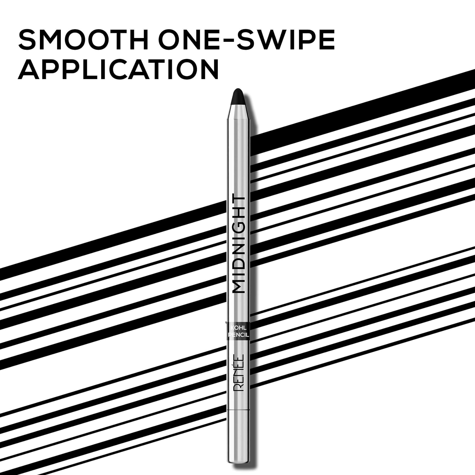 Renee Midnight Kohl Pencil – Intense Black, Long-Lasting, Smudge-Proof Perfection — image 7