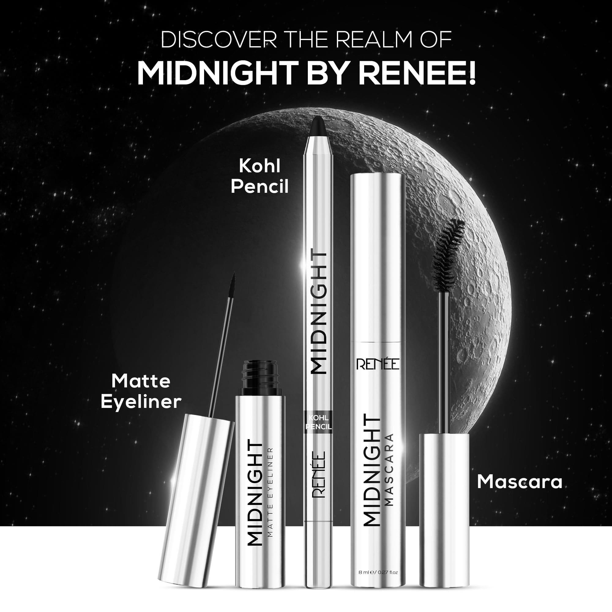 Renee Midnight Kohl Pencil – Intense Black, Long-Lasting, Smudge-Proof Perfection — image 9