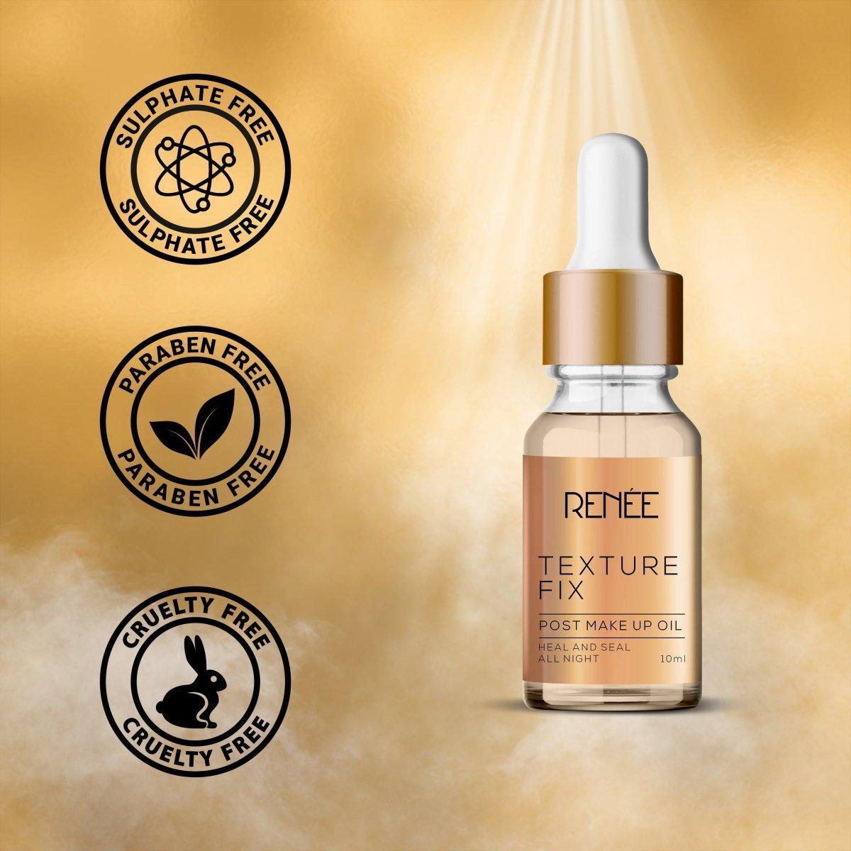 Buy RENEE Texture Fix Post Makeup Oil Online – Nourishing, Lightweight Makeup Remover Oil — image 2