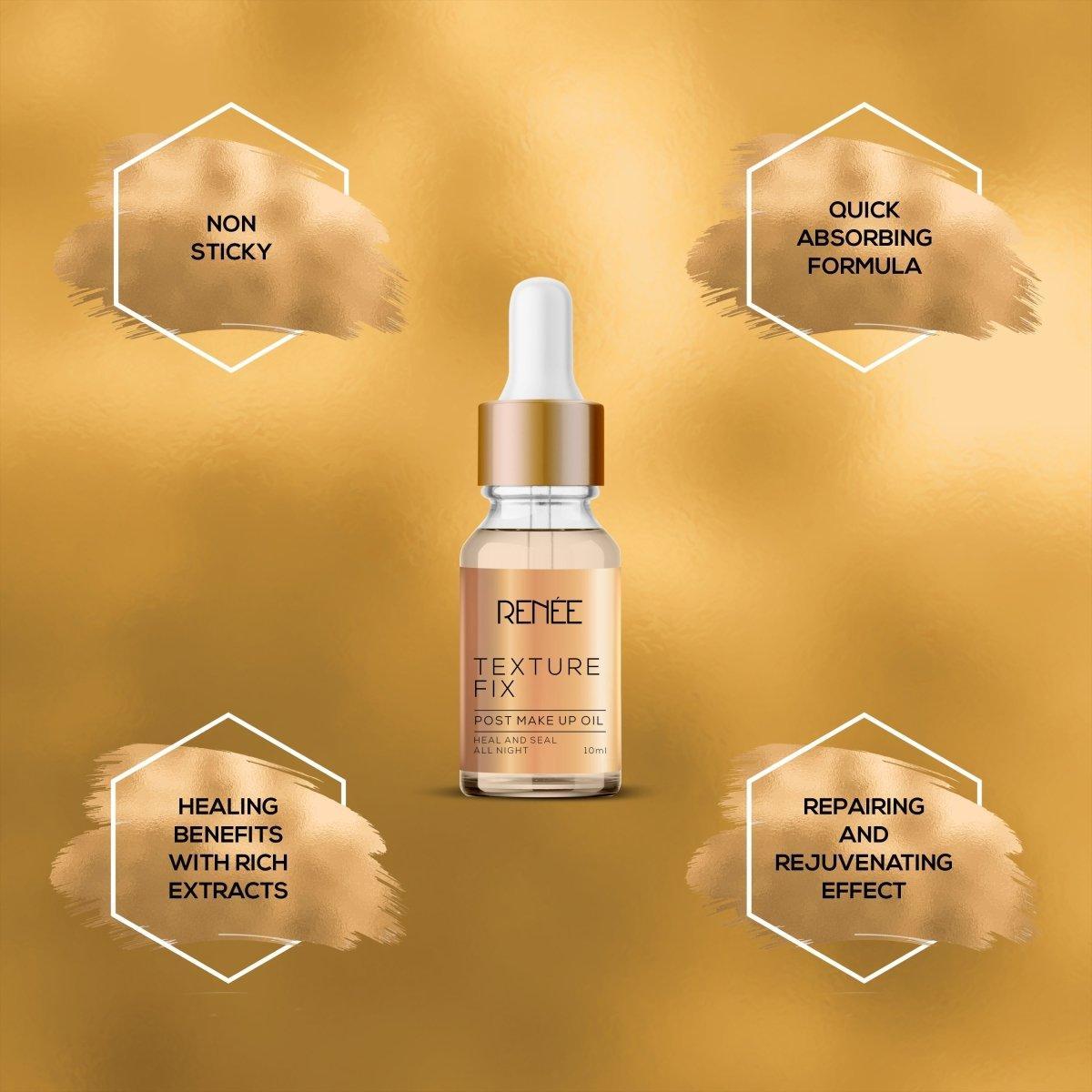 Buy RENEE Texture Fix Post Makeup Oil Online – Nourishing, Lightweight Makeup Remover Oil — image 3