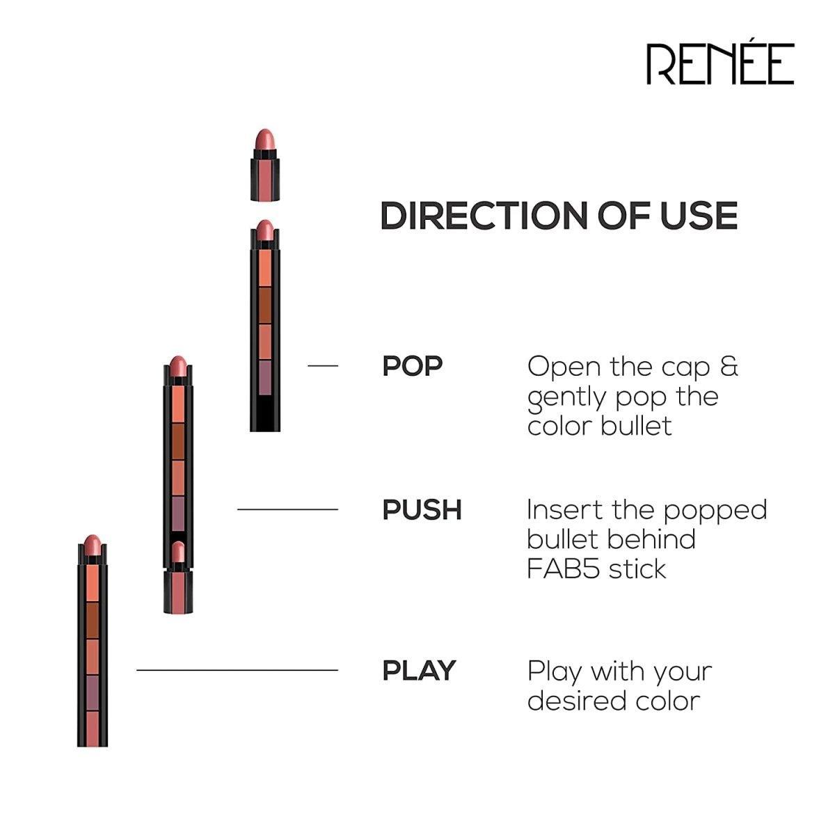 RENEE FAB 5 – 5 in 1 Matte Lipstick: One Stick, Five Stunning Shades! — image 16
