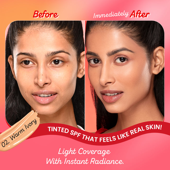 Buy Dot & Key Strawberry Dew Tinted Sunscreen SPF 50+ PA++++ | Glowing Tint + Broad Spectrum Protection — image 3