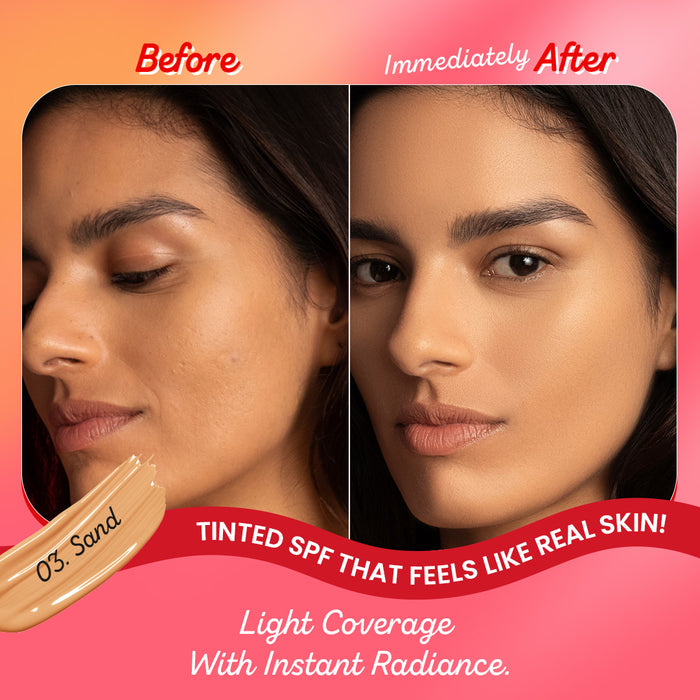 Buy Dot & Key Strawberry Dew Tinted Sunscreen SPF 50+ PA++++ | Glowing Tint + Broad Spectrum Protection — image 7