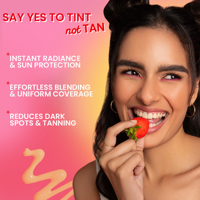 Buy Dot & Key Strawberry Dew Tinted Sunscreen SPF 50+ PA++++ | Glowing Tint + Broad Spectrum Protection — image 8