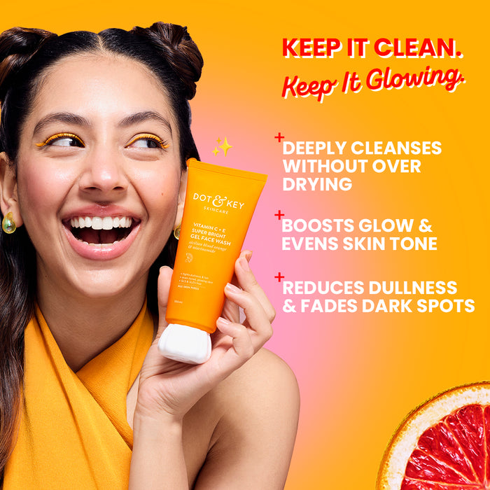 Dot & Key Vitamin C + E Gel Face Wash – Brighten, Cleanse & Glow Naturally! — image 2
