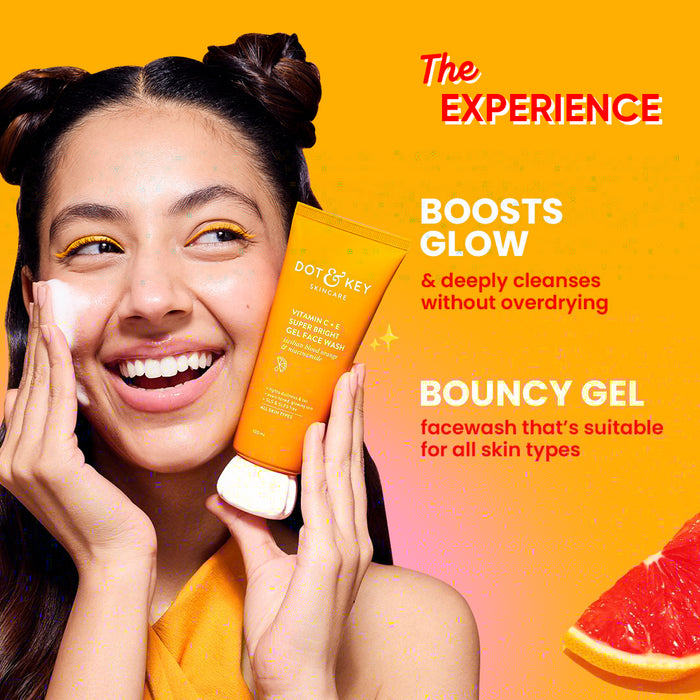 Dot & Key Vitamin C + E Gel Face Wash – Brighten, Cleanse & Glow Naturally! — image 4