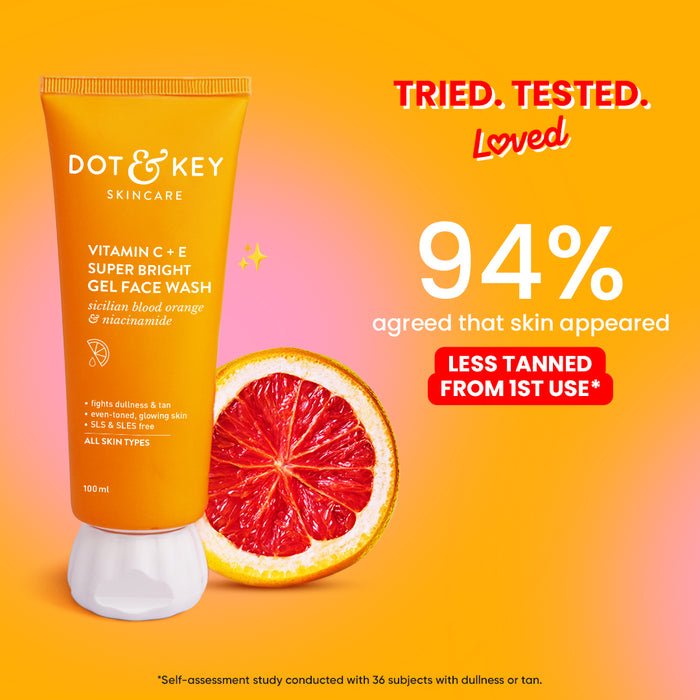 Dot & Key Vitamin C + E Gel Face Wash – Brighten, Cleanse & Glow Naturally! — image 5