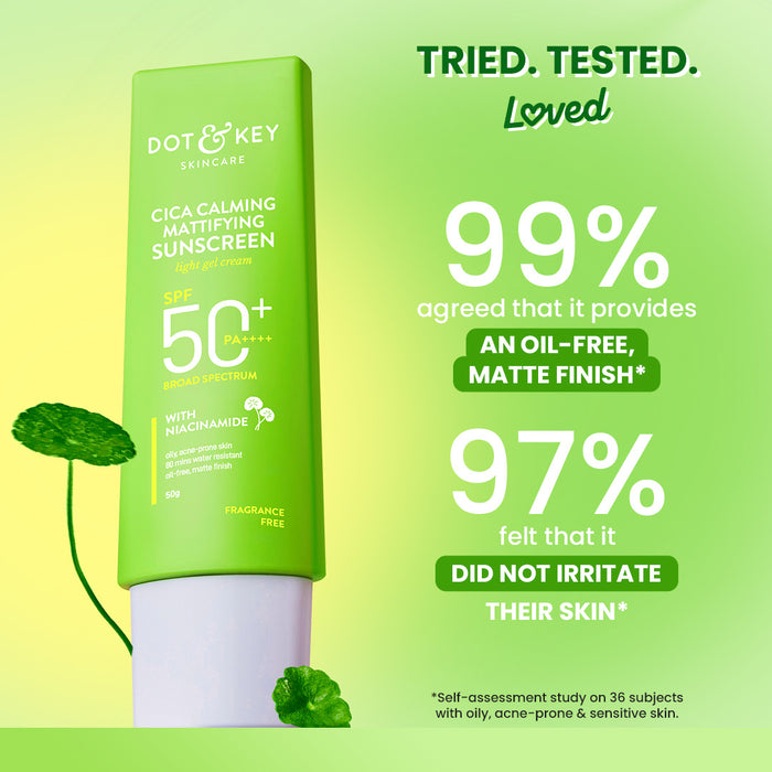 Dot & Key Cica + Niacinamide Matte Sunscreen SPF 50+ PA++++ – Soothe, Protect & Control Shine! — image 6