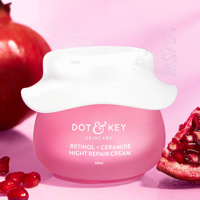 Dot & Key Retinol Night Repair Cream with Ceramides – Wake Up to Youthful, Radiant Skin! Dot & Key Retinol Night Repair Cream with Ceramides – Wake Up to Youthful, Radiant Skin!