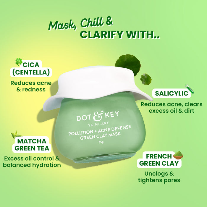 Dot & Key Cica & Salicylic French Green Clay Face Mask – Detox, Clarify & Calm Your Skin! — image 3