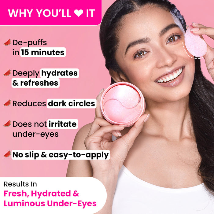 Dot & Key Watermelon Hydrogel Under-Eye Patches – Refresh, Hydrate & Brighten Tired Eyes! — image 2