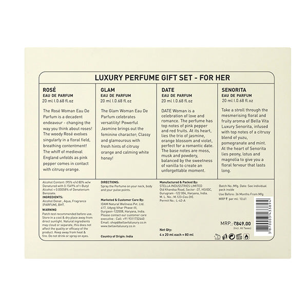 Luxury Perfume Gift Set for Women – 4 x 20ml | Long-Lasting, Elegant Fragrance Collection — image 13