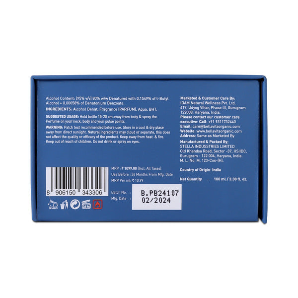 Bella Vita BLU Man Perfume – Fresh, Masculine & Long-Lasting Fragrance for Men — image 7