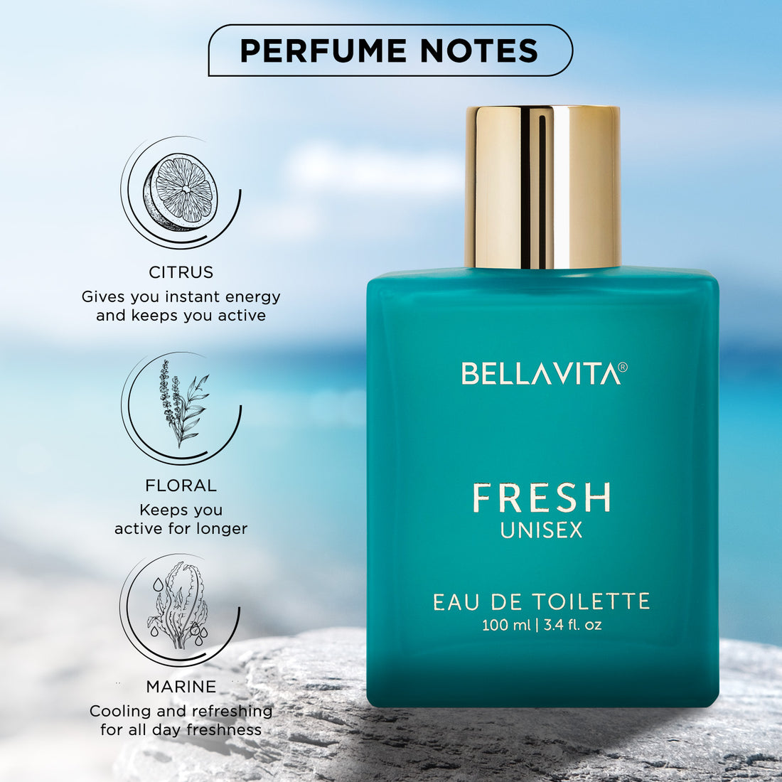 Bella Vita FRESH Unisex Perfume – Refreshing, Clean & Long-Lasting Fragrance for All — image 2