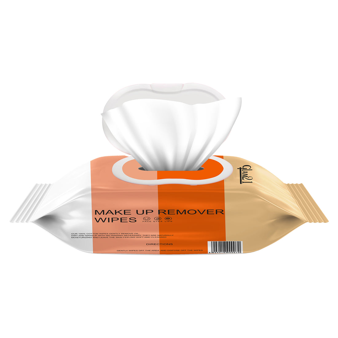 Glam21 Make-up Remover Wipes With Vitamin C & Hyaluronic Acid | Deep Cleansing, Hydrating & Brightening | Removes Waterproof Makeup | Soft, Gentle & Travel-Friendly Facial Wipes — image 6