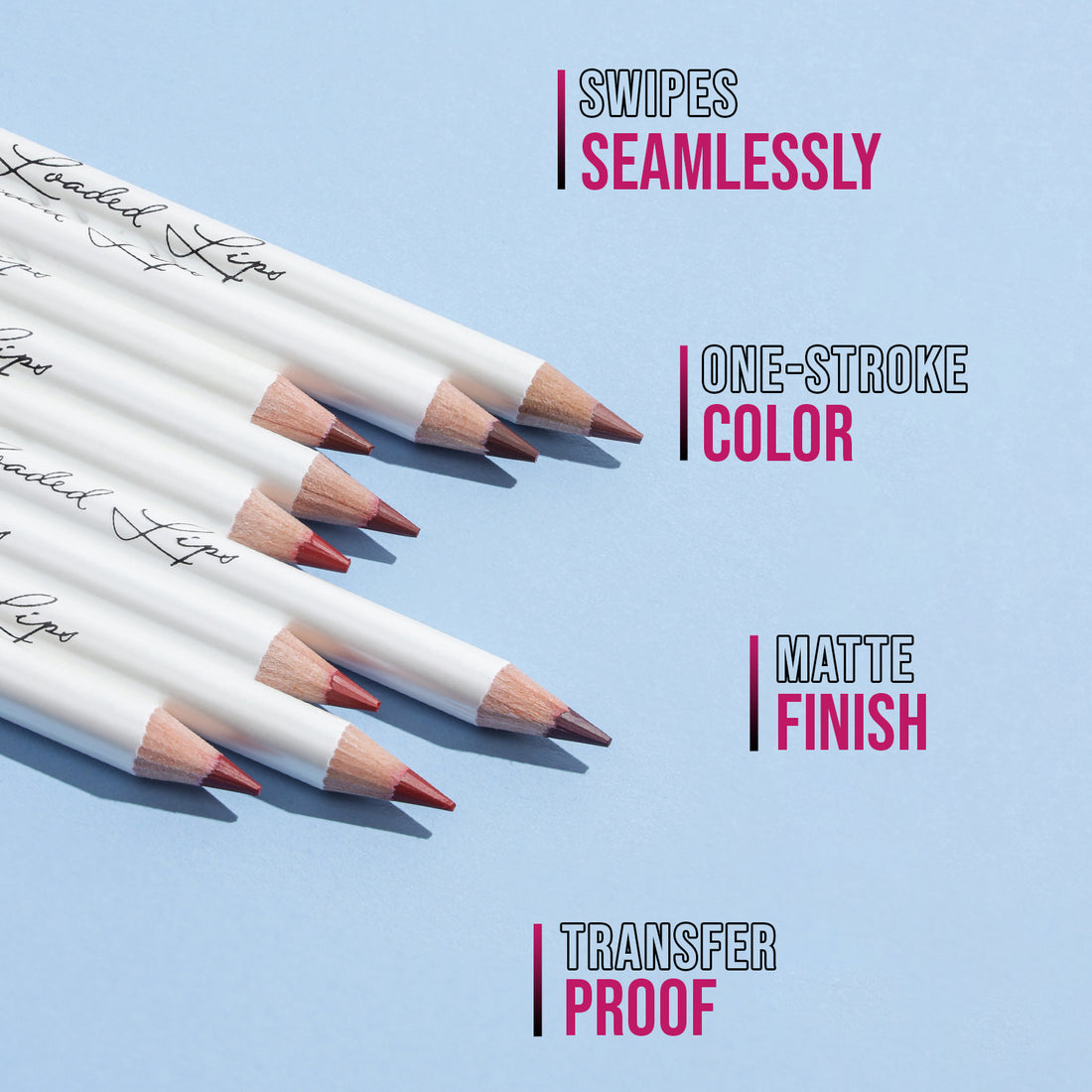 Glam21 Loaded Lips Matte Lip Liner – 12 Pieces Box | Long-Lasting, Smudge-Proof & High-Pigment Lip Liners | Smooth Glide, Precise Definition & Full Coverage Lip Pencil Set — image 4
