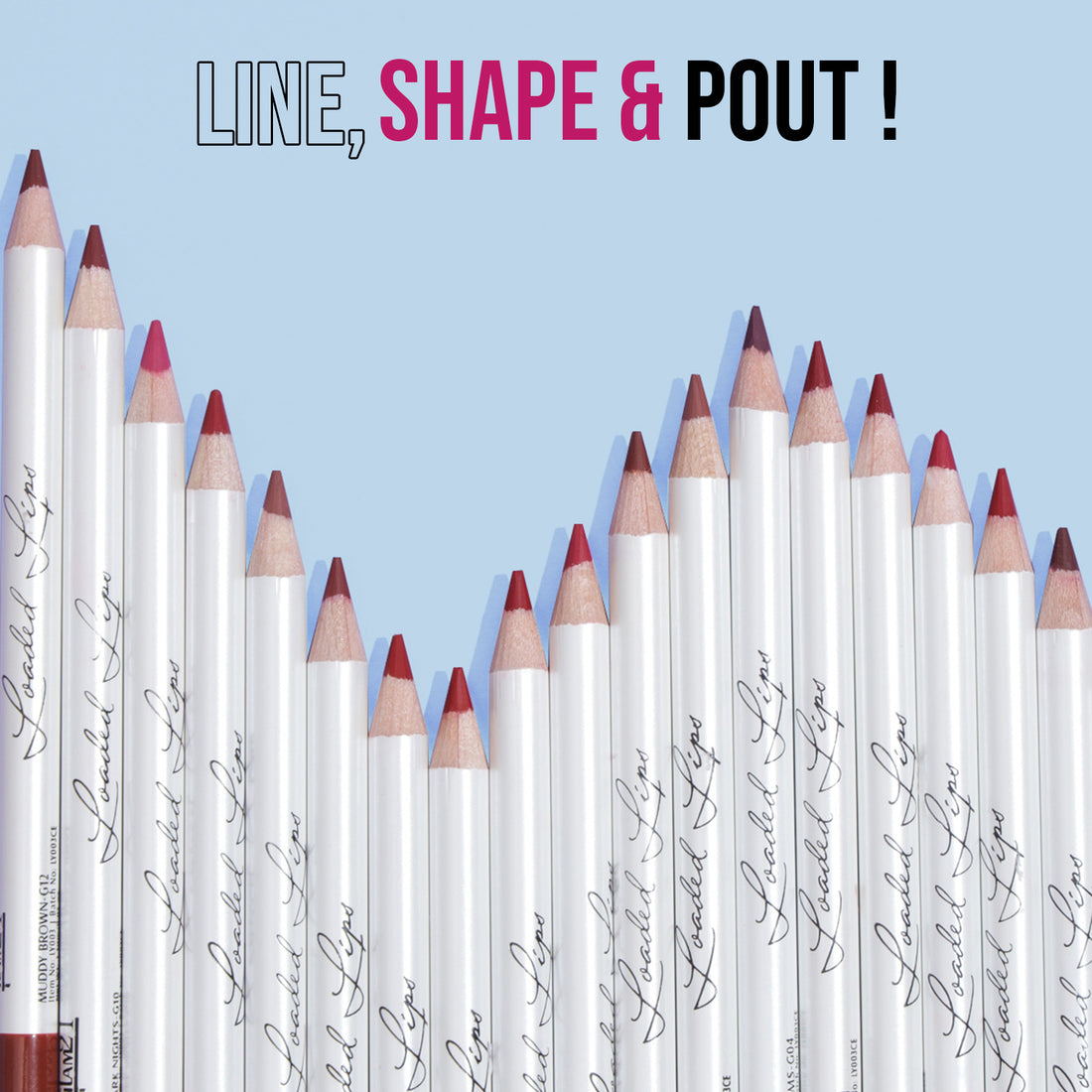 Glam21 Loaded Lips Matte Lip Liner – 12 Pieces Box | Long-Lasting, Smudge-Proof & High-Pigment Lip Liners | Smooth Glide, Precise Definition & Full Coverage Lip Pencil Set — image 6