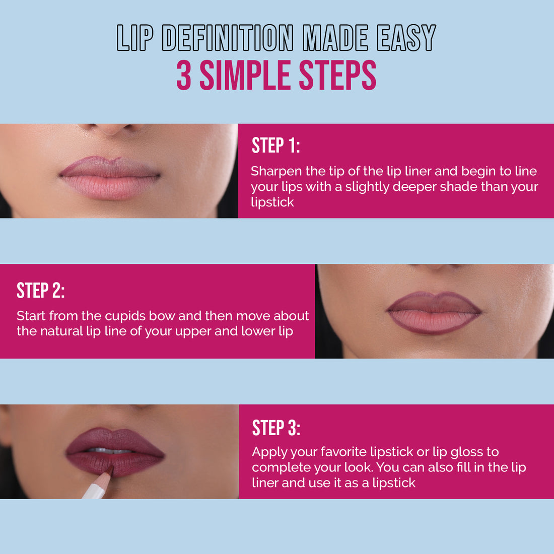 Glam21 Loaded Lips Matte Lip Liner – 12 Pieces Box | Long-Lasting, Smudge-Proof & High-Pigment Lip Liners | Smooth Glide, Precise Definition & Full Coverage Lip Pencil Set — image 8