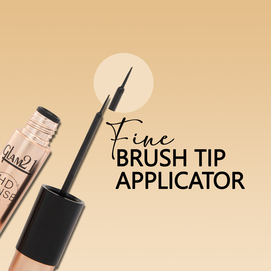 Glam21 HD Dense Black Eyeliner – Intense Black, Smudge-Proof & All-Day Wear — image 3