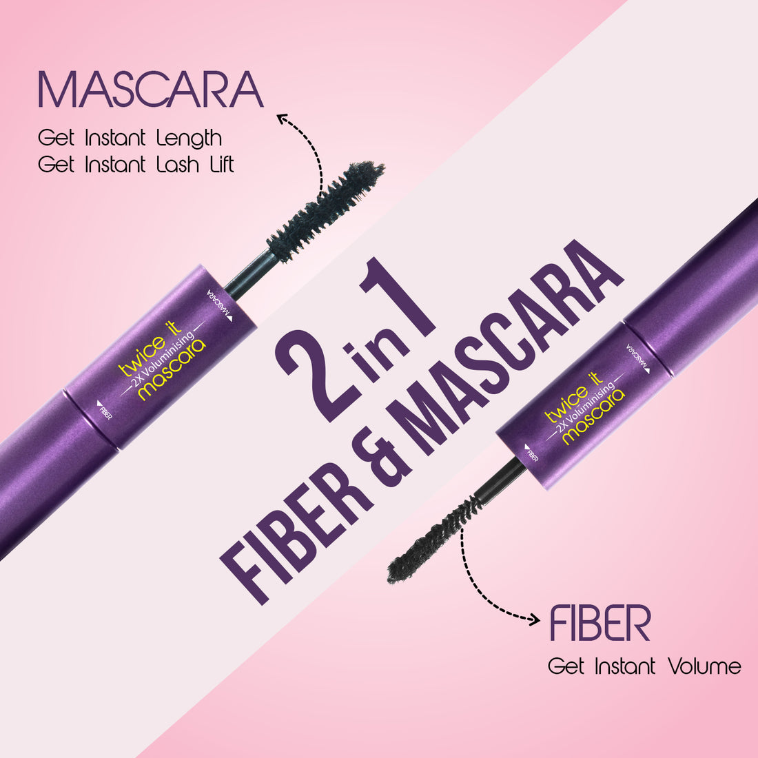 Glam21 Twice It Mascara – Double Volume, Double Length, Double Drama — image 5