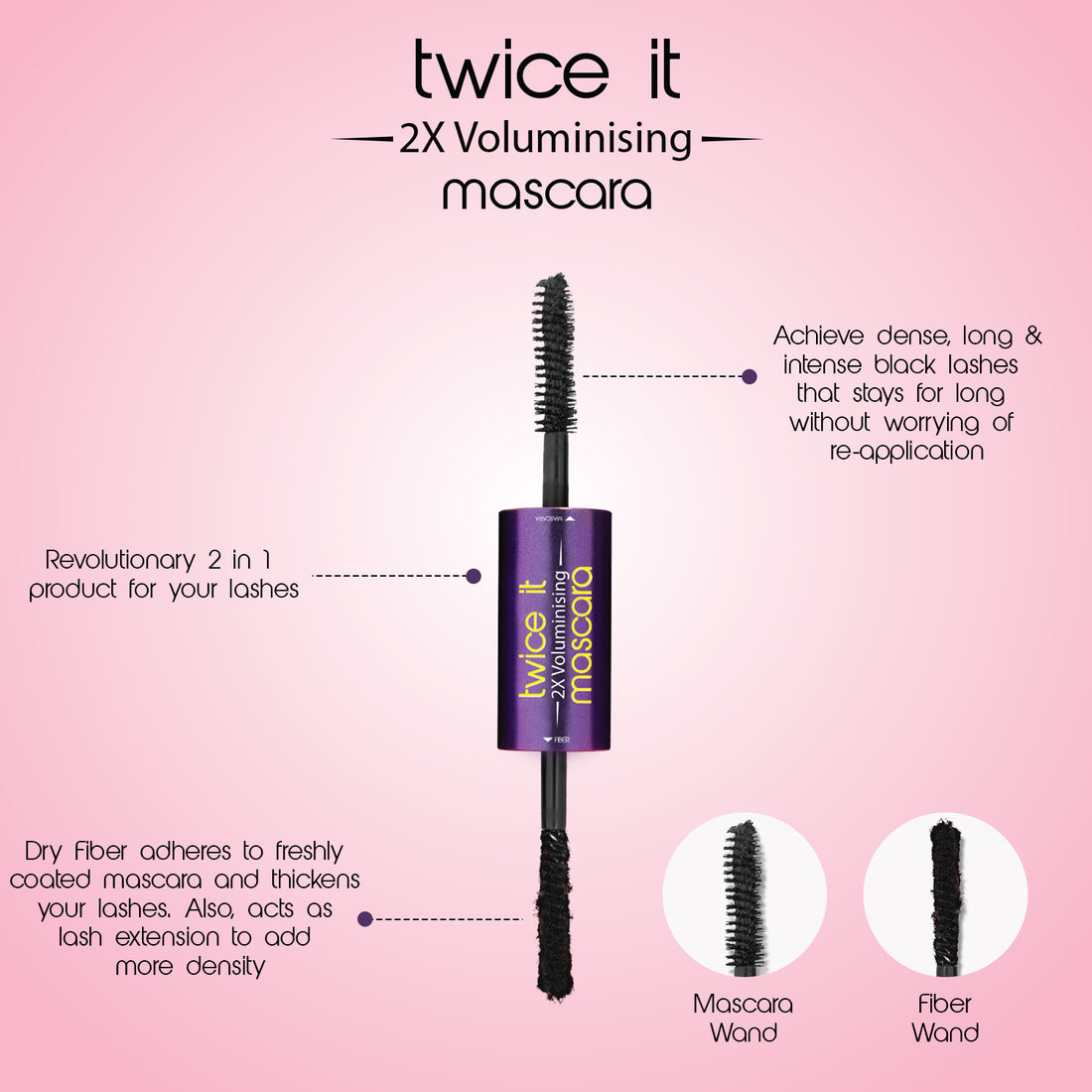 Glam21 Twice It Mascara – Double Volume, Double Length, Double Drama — image 6