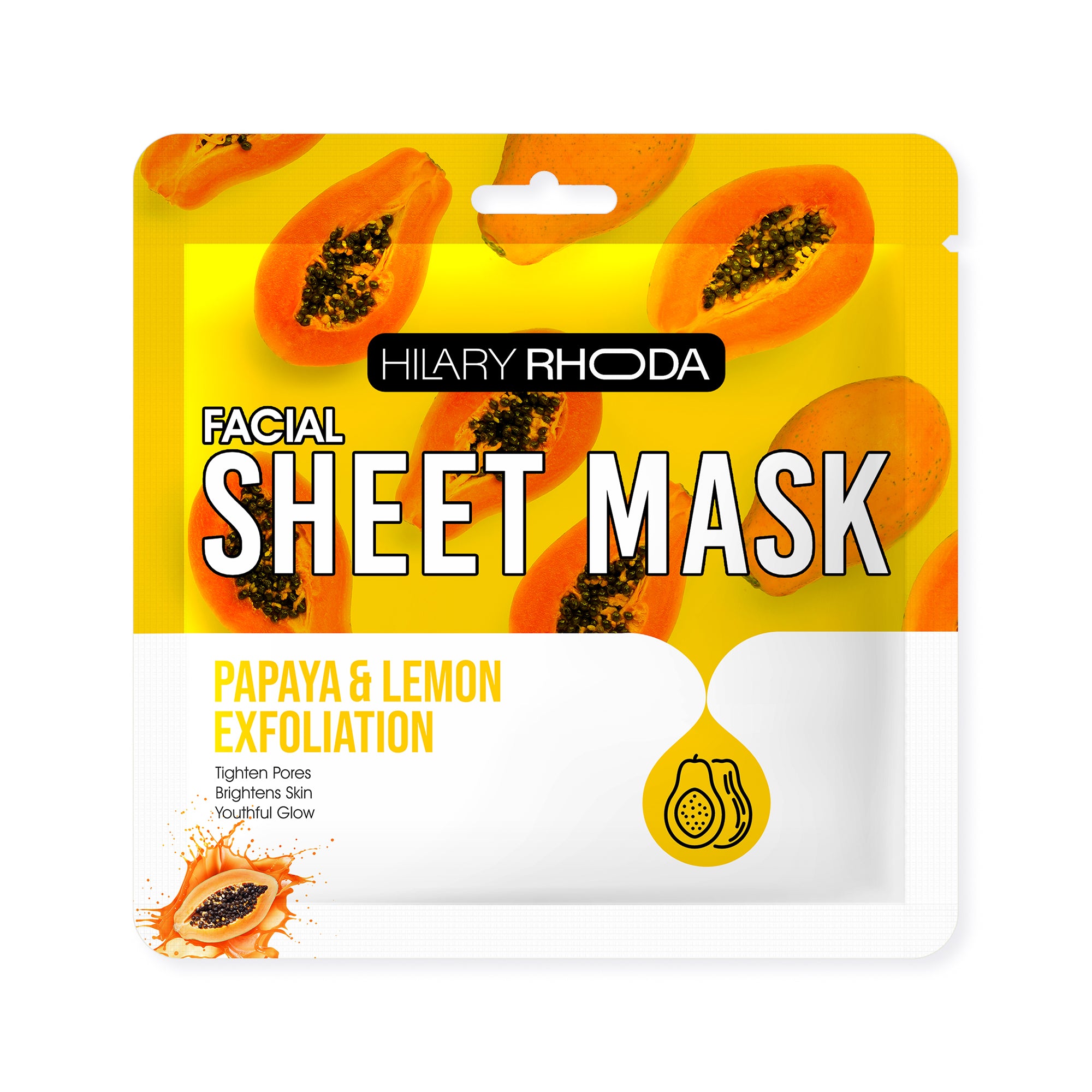 Hilary Rhoda Facial Sheet Mask (Pack of 4) – Deep Hydration, Instant Glow & Skin Rejuvenation — image 5