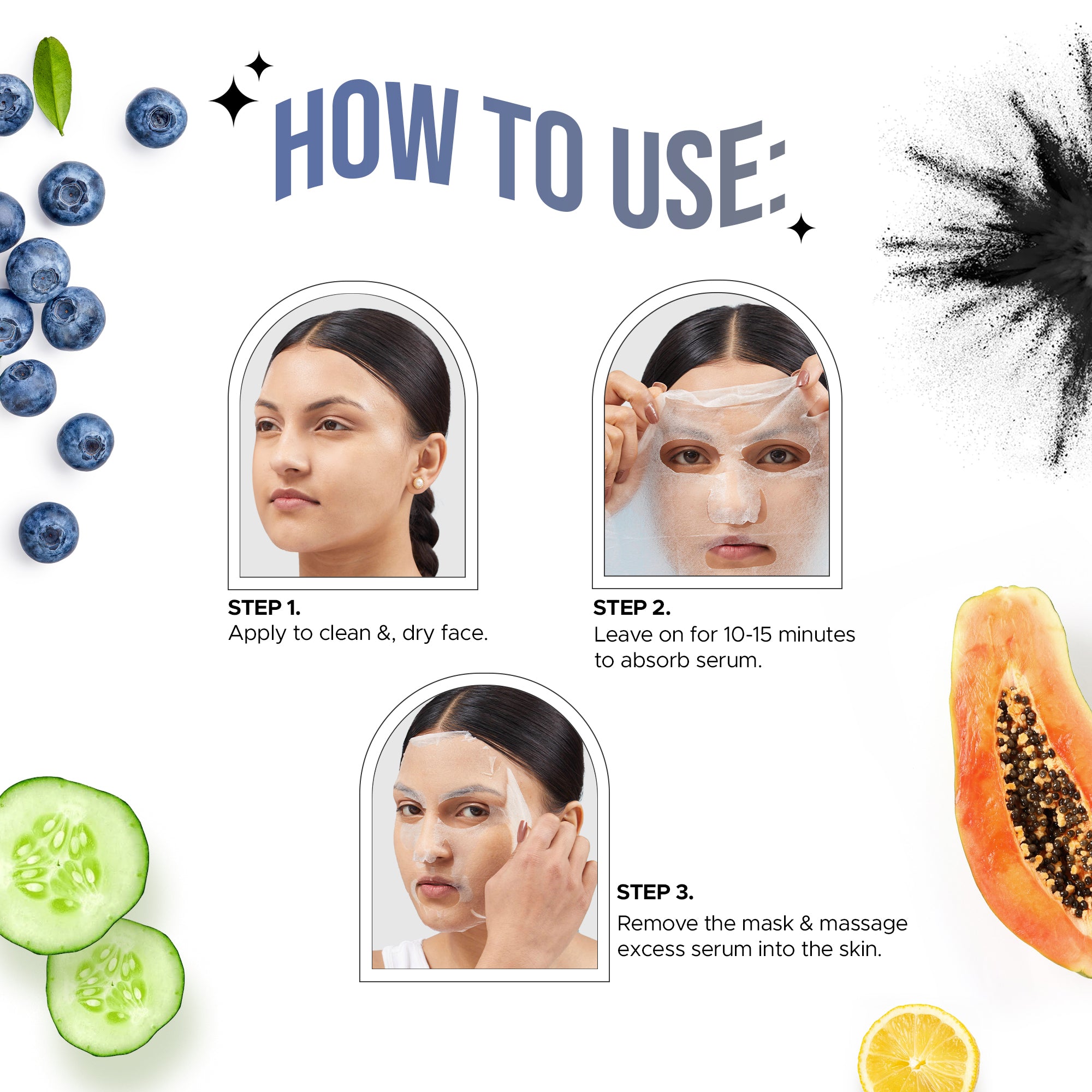Hilary Rhoda Facial Sheet Mask (Pack of 4) – Deep Hydration, Instant Glow & Skin Rejuvenation — image 6
