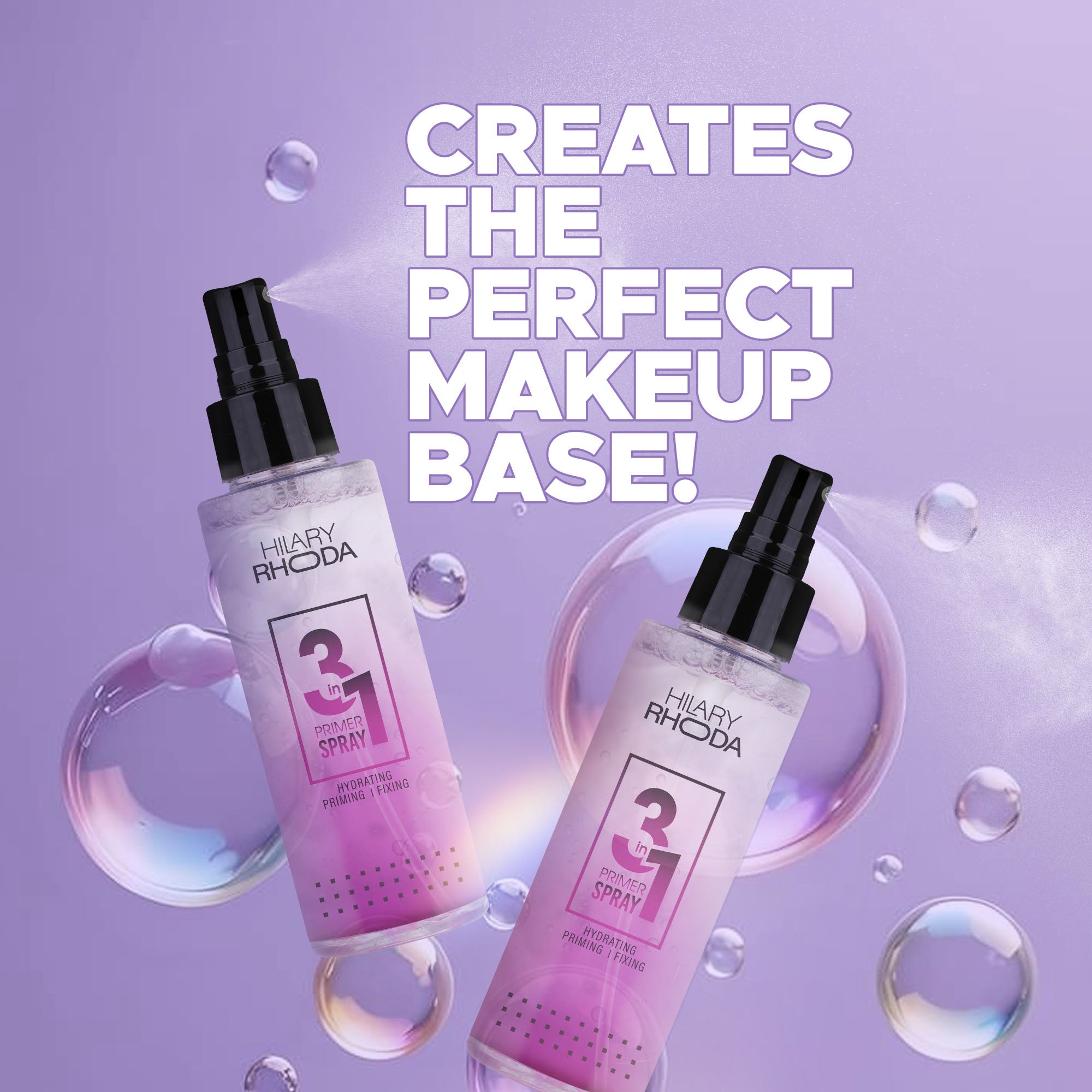 Hilary Rhoda 3-in-1 Primer Spray – Prep, Set & Refresh for Flawless Makeup All Day — image 4