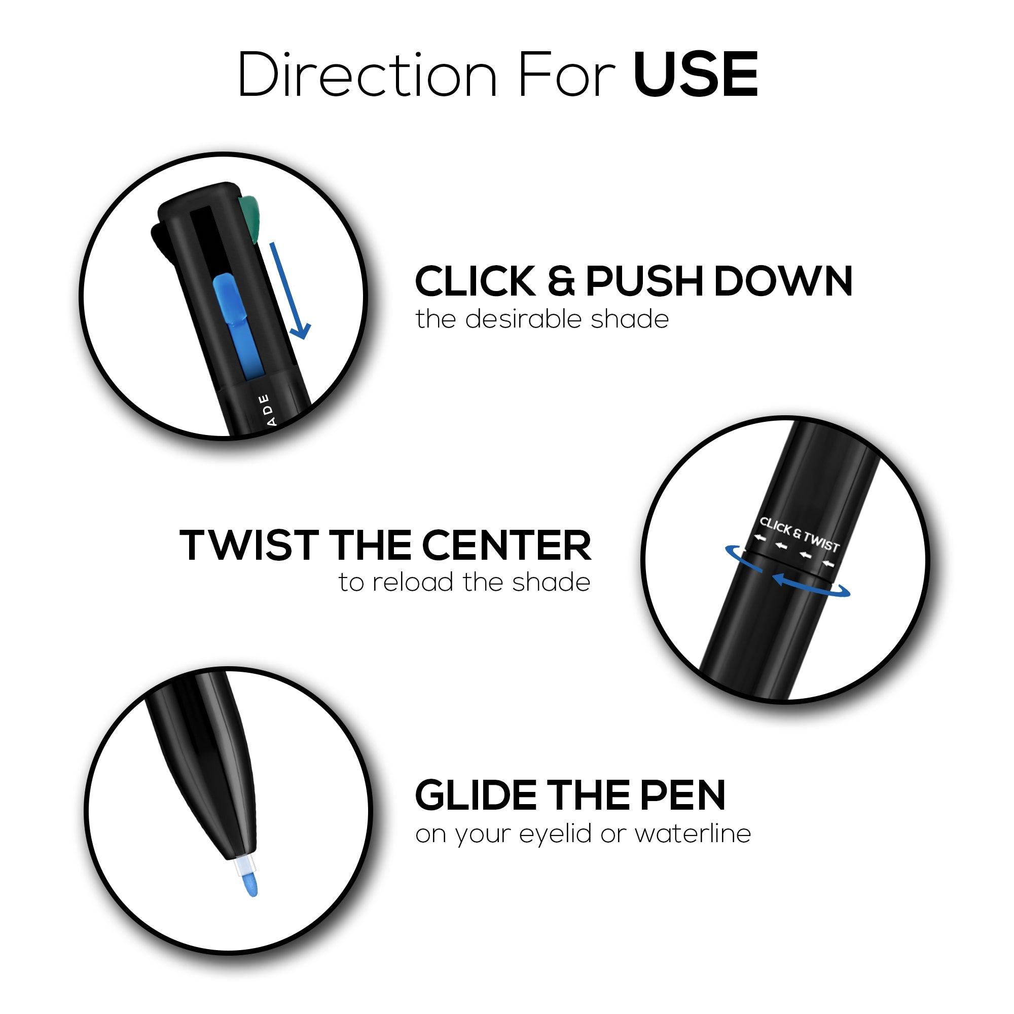 RENEE Bold 4-IN-1 Kajal — Intense, Smudge proof Definition for Girls & Women — image 4