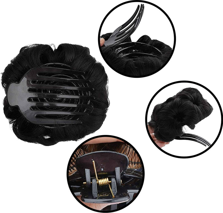 Hair cluther bun judda with stone for womens — image 4