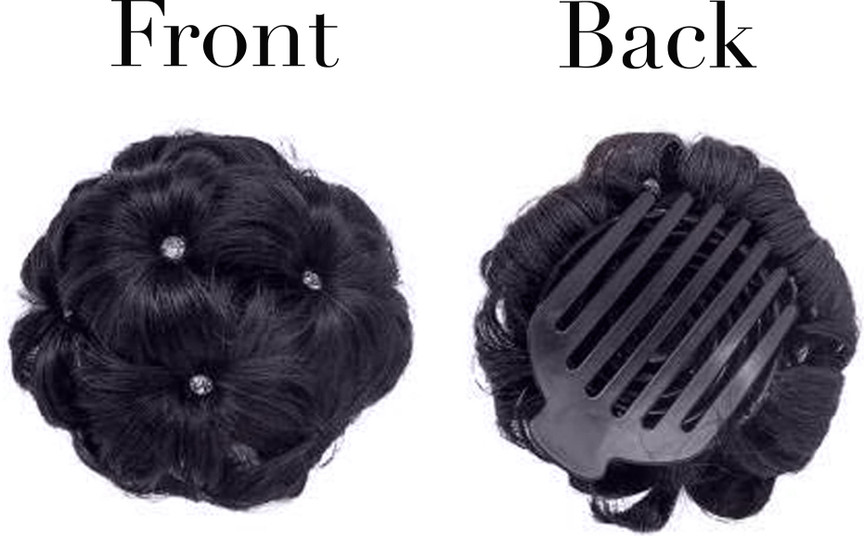 Hair cluther bun judda with stone for womens — image 3